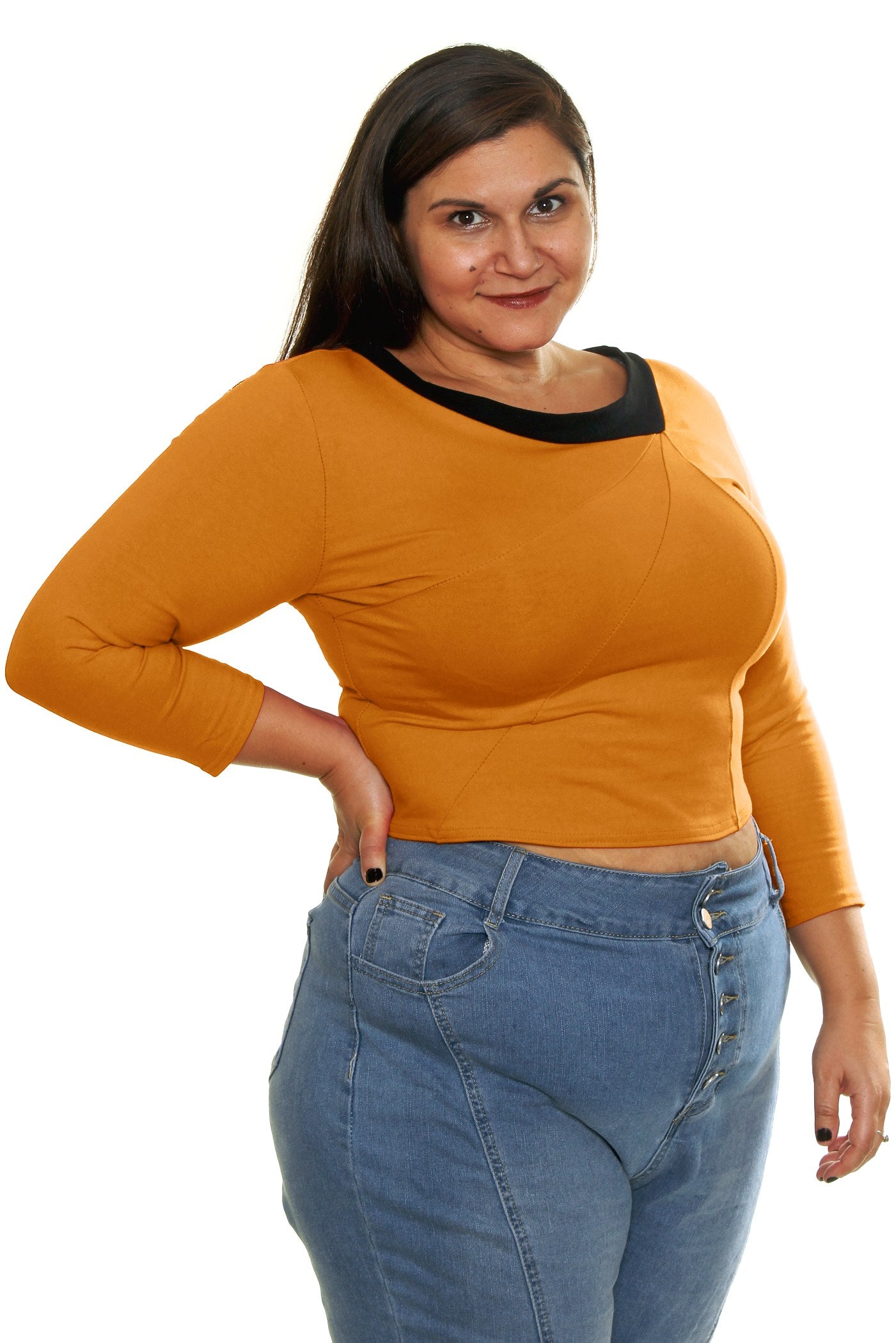 Original Retro Crop Top in Gold