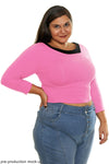 Original Retro Crop Top in Pink