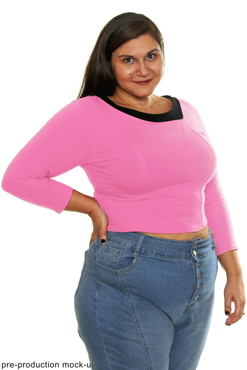 Original Retro Crop Top in Pink