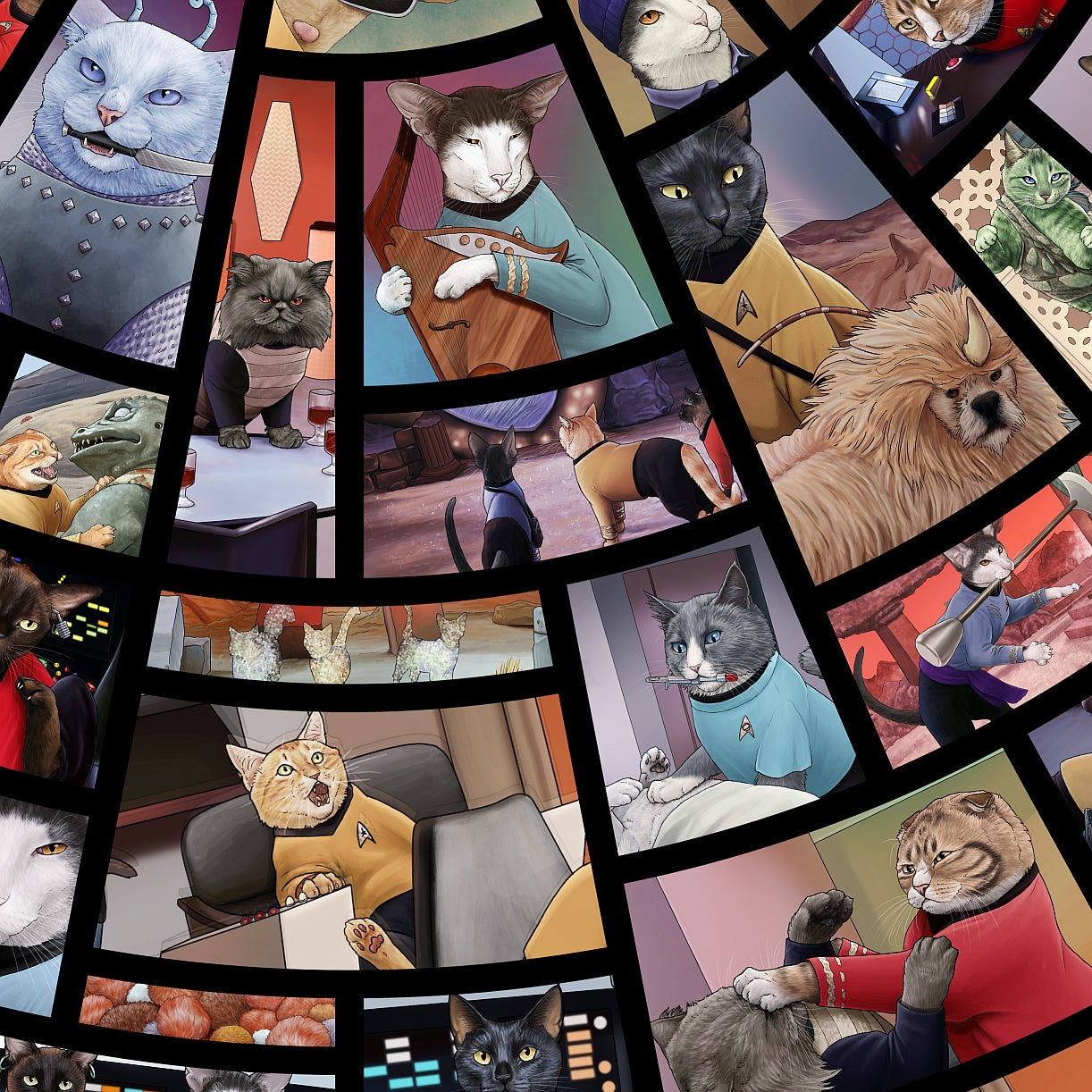 Star Trek™ TOS CATS Midi Skirt